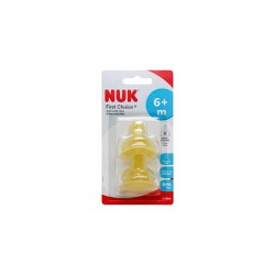 Nuk First Choice+  Medium Rubber Nipple 6+Months 2 pieces