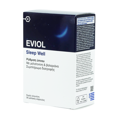 EVIOL Sleep Well For Sleep Regulation x30 Soft Capsules