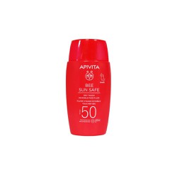 Apivita Bee Sun Safe Dry Touch Invisible Face Fluid SPF50 Slim Sunscreen High Protection Face Cream 50ml