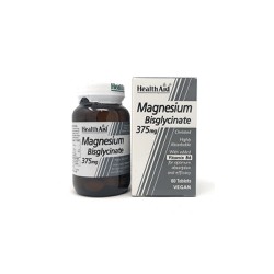 Health Aid Magnesium Bisglycinate 375mg & Vitamin B6 60 tabs