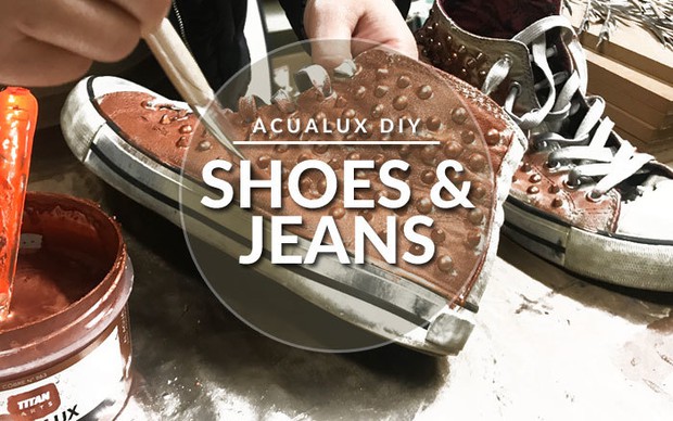 DIY: Μεταμορφώνουμε τα παλιά παπούτσια και τα τζιν με μεταλλικό χρώμα! 