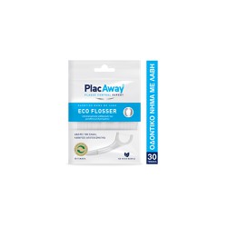 Plac Away Eco Flosser Dental Floss With Handle 30 pieces