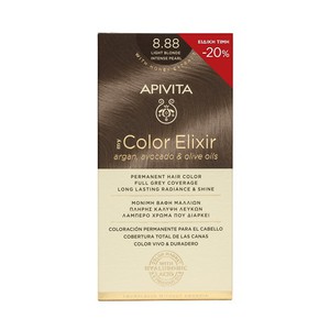 APIVITA Βαφή μαλλιών color elixir N8,88 ξανθό ανοι