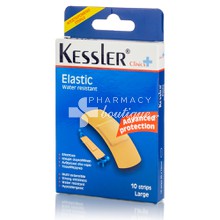 Kessler Elastic Strips Large (25 x 72mm) - Αυτοκόλλητα Strips, 10 τμχ.