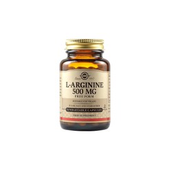Solgar L-Arginine 500mg Συμπλήρωμα Διατροφής Με Αργινίνη Για Ενδυνάμωση Του Μυϊκού Συστήματος 50 φυτικές κάψουλες 
