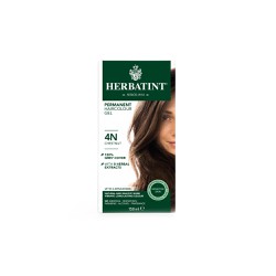 Herbatint Permanent Haircolor Gel 4N Herbal Hair Dye Brown 150ml