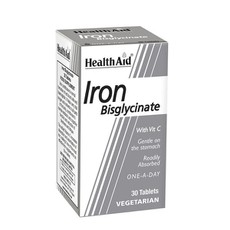 Health Aid Iron Bisgycinate Συμπλήρωμα Διατροφής 3