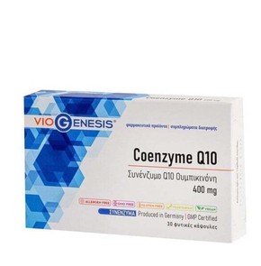 Viogenesis Coenzyme Q10 400mg-Συμπλήρωμα Διατροφής