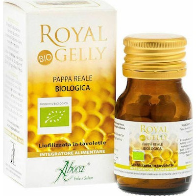 ABOCA Royal Gelly Bio 480mg Συμπλήρωμα Διατροφής Με Βιολογικό Βασιλικό Πολτό x40 Ταμπλέτες