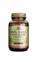 Solgar Skin Nails And Hair Formula Συμπλήρωμα διατροφής 60tabs. Σκεύασμα με όλα τα απαραίτητα διατροφικά στοιχεία για να διατηρείται το δέρμα φωτεινό, τα μαλλιά λαμπερά και τα νύχια υγιή.