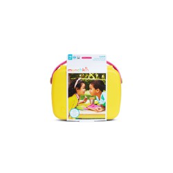 Munchkin Bento Box Yellow/Pink Σκεύος Μεταφοράς Φαγητού Με Κουτάλι Και Πιρούνι 1 τεμάχιο
