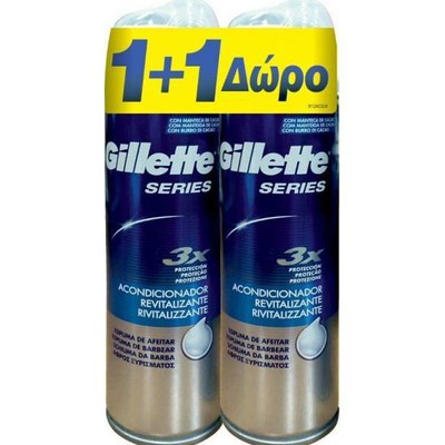 Gillette Series Conditioning Αφρός Ξυρίσματος 1+1 Δώρο