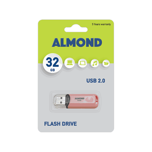 ALMOND FLASH DRIVE USB 32GB PASTEL ΡΟΖ