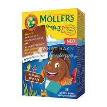 Moller's Omega 3 για Παιδιά (γεύση Cola), 36 ζελεδάκια ψαράκια