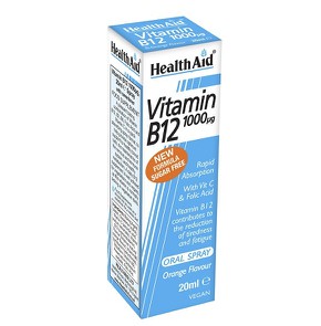 Health Aid Vitamin B12 1000μg Spray, 20ml