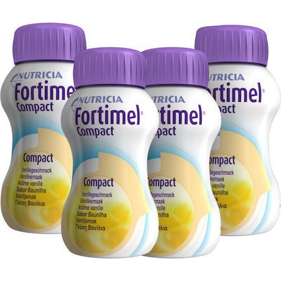 FORTIMEL Compact Protein Θρεπτικό Συμπλήρωμα Διατροφής Υψηλής Ενέργειας Με Γεύση Βανίλια 4x125ml