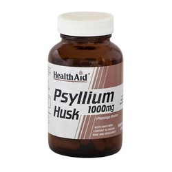 Health Aid Psyllium 1000mg Dietary Supplement Contributing to the Motility & Smooth Functioning of the Intestine & Digestion 60 capsules