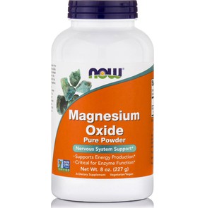 Now Magnesium Oxide Powder Συμπλήρωμα Οξειδίου του