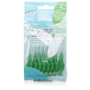 TEPE Μεσοδόντια βουρτσάκια πράσινα 0,8mmΧ8βουρτσάκ