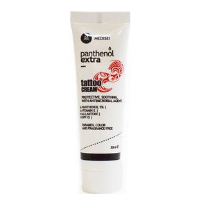 Total tattoo aftercare with Panthenol Extra Tattoo