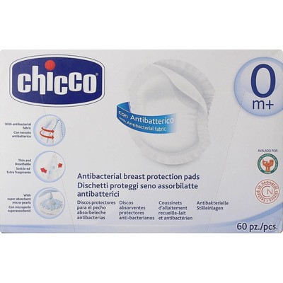 CHICCO Breast Pads Επιθέματα Στήθους Αντιβακτηριακά x60 Τεμάχια