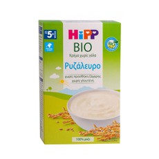Hipp Bio Κρέμα Ρυζάλευρο Χωρίς Γάλα Από τον 5ο Μήν