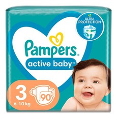 Pampers Active Baby Πάνα Μέγεθος 3 (6kg-10kg) 90τμ