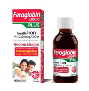 Vitabiotics Feroglobin Liquid Plus, 200ml 