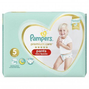 PAMPERS Premium pants N5 12-17kg 34πάνες