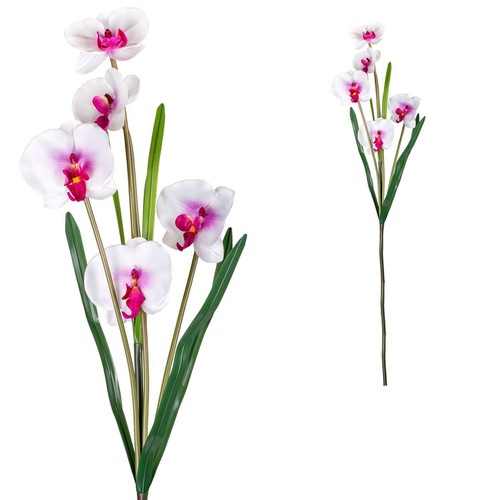 Lule Dekoruese Orkide E Bardhë 100 Cm