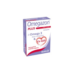 Health Aid Omegazon Plus Ω3 & CoQ10 Για την Καλή Λειτουργία Του Καρδιαγγειακού Συστήματος 30 κάψουλες