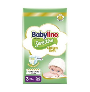 Babylino Sensitive Cotton Soft No3 (4-9 Kg), 56pcs