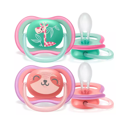PHILIPS Avent Ultra AIr Orthodontic Silicone Pacifiers 18m + x2 In Various Designs