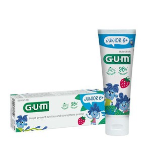 Gum Junior Toothpaste 6 Years 1450ppm Strawberry, 