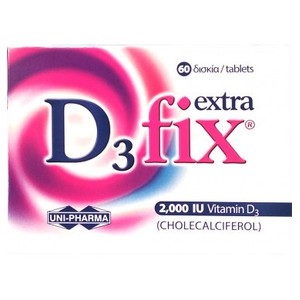 D3 FIX Extra 2000IU vitamin D3 60tabs
