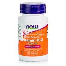 Now Vitamin D3 2.000 IU, 120 softgels 