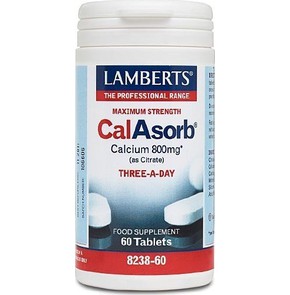 Lamberts CalAsorb Calcium 800mg as citrate, 60 Tab