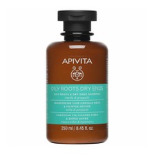 Apivita Oily Roots & Dry Ends Shampoo Σαμπουάν Εξι