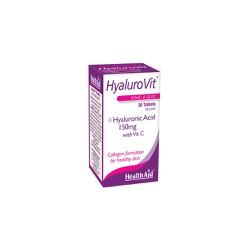 Health Aid Hyalurovit 150mg Dietary Supplement For Skin Repair 30 tablets