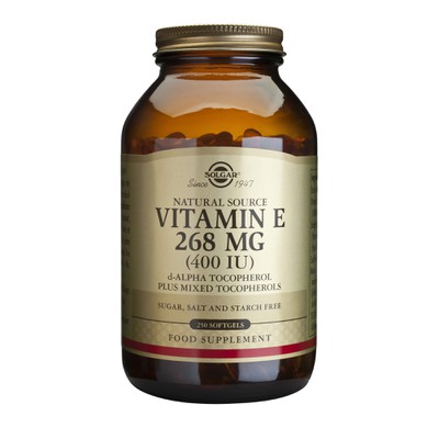 SOLGAR Natural Vitamin E 400IU 268mg Για Αντιοξειδωτική Δράση x50 Κάψουλες