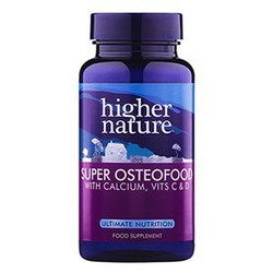 Higher Nature Super Osteofood Φυσική Πηγή Ασβεστίου 90 φυτικές κάψουλες