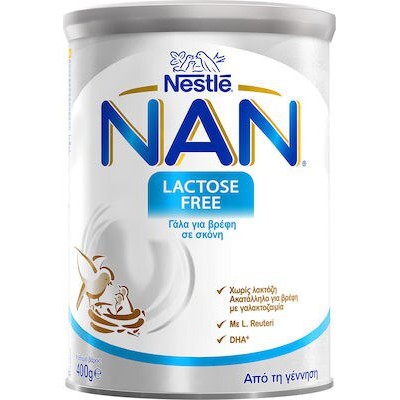 NAN Lactose Free Γάλα Για Βρέφη Με Δυσανεξία Στη Λακτόζη 400gr