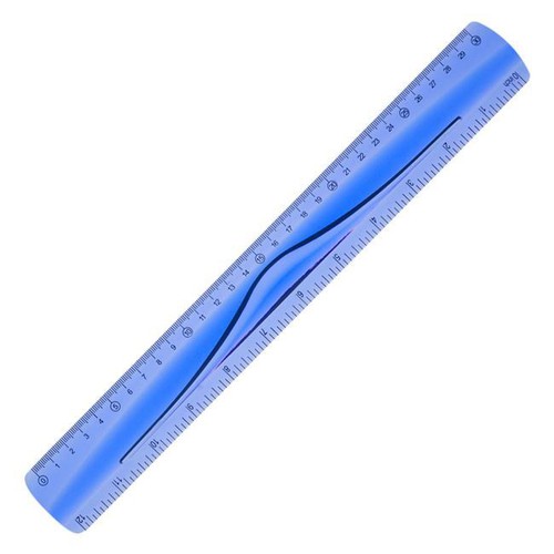 Linijar Savitljivi Plavi 30Cm