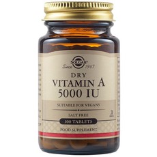Solgar Dry Vitamin A Συμπλήρωμα Διατροφής 5000 IU 