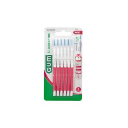 Gum Bi-Directional 2614 Fine 1.2 Interdental Brushes For Effective Plaque Removal 6 pieces