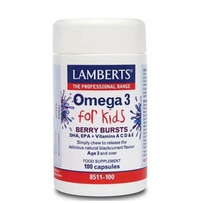 Lamberts Omega 3 for Kids Με γεύση Βατόμουρο για Π