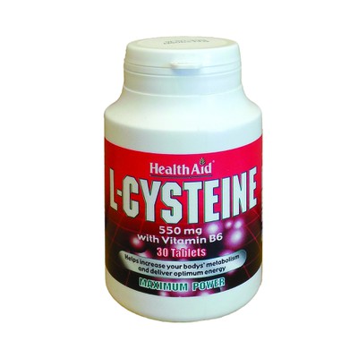 PHEALTH AID L-Cysteine 550mg & Vitamin B6 10mg 30 