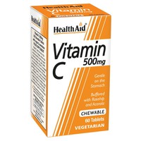 Health Aid Vitamin C Chewable 500mg 60 Ταμπλέτες -