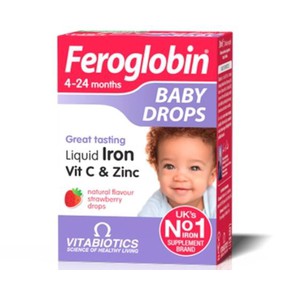 Vitabiotics Feroglobin Baby Drops-Σίδηρος σε Σταγό