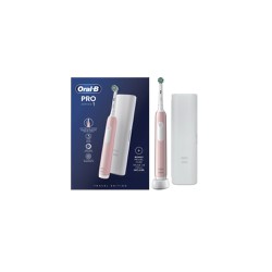 Oral-B Promo Series 1 Pink Ηλεκτρική Οδοντόβουρτσα Mε Χρονομετρητή Ροζ + Δώρο Θήκη Ταξιδίου 1 τεμάχιο